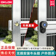 OKLOK老式防盜門(mén)改指紋鎖免打孔不銹鋼大鐵門(mén)牛頭鎖電子密碼鎖智能鑰匙 防水密碼+指紋+藍牙+遠程+鑰匙