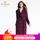 喬萬(wàn)尼冬季毛呢外套女中長(cháng)款韓版新款修身羊毛呢子大衣 紫色 M