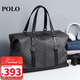 POLO旅行包男士手提包行李包健身包商務(wù)出差大容量行李袋收納袋 黑色
