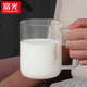 富光高硼硅玻璃杯花茶杯子單層果汁杯牛奶杯帶把帶刻度水杯男女