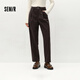 森馬（Semir）【休閑褲福袋】休閑褲男長(cháng)褲冬季時(shí)尚褲子百搭潮流褲子休閑褲子 B款（女款）-深咖啡 M