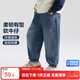 左西男童牛仔褲兒童褲子秋裝2025新款男孩春秋款中大童長(cháng)褲 牛仔色150
