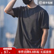 馬登工裝美式復古重磅灰色短袖T恤圓領(lǐng)寬松純棉半袖打底衫男夏季 深灰色 -版型寬松 L （175/100A）