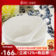 隆達骨瓷陶瓷餐具 純白澳碗 中式簡(jiǎn)約健康家用 米飯碗大容量面碗 純白4.5英寸澳碗 6只裝