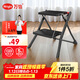 萬(wàn)怡（WRIGHT）梯子家用折疊人字梯室內登高多功能樓梯踏步梯凳黑色2步