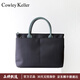 COWLEY KELLER女包2026新款包包女士手提包大容量托特包電腦包時(shí)尚通勤媽咪包 黑配綠 小號14寸 34*9*28cm