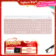 羅技（Logitech）時(shí)尚系列 K580 鍵盤(pán) 藍牙鍵盤(pán) 辦公鍵盤(pán) 無(wú)線(xiàn)鍵盤(pán) 便攜超薄鍵盤(pán) 筆記本鍵盤(pán) 平板鍵盤(pán)  茱萸粉