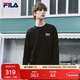 FILA斐樂(lè )官方情侶款針織長(cháng)袖上衣2025秋時(shí)尚休閑純棉寬松長(cháng)T