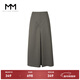 麥檬MM麥檬商場(chǎng)同款23年秋冬新款簡(jiǎn)約a字長(cháng)款半身西裝裙女5EA140881 深軍綠 M