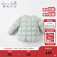 戴維貝拉（DAVE＆BELLA）童裝女童羽絨內膽男童羽絨服兒童冬裝90絨保暖衣服幼兒寶寶上衣 灰綠【DB15316】 120 cm（建議身高110-120cm）
