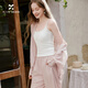 香影白色帶胸墊u領(lǐng)背心女2026春季新款遮副乳吊帶短款內搭小上衣 米白 L 165/88A/110-125斤