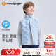 moodytiger校服神器兒童羽絨馬甲鴨絨背心男女童輕薄保暖拒水透氣彈力秋冬款