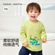 巴拉巴拉童裝兒童長(cháng)袖t恤男童女童2026新款春裝純棉條紋衣服寶寶打底衫潮