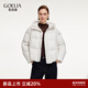 歌莉婭【95白鵝絨】短款羽絨服女2025冬新款小個(gè)子面包服外套1ECL8B880 05W米白 XS