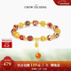 周大生【新年禮物】東方花園國潮手串玉髓古風(fēng)繡球流光手鏈新中式送女友