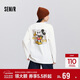 森馬（Semir）迪士尼合作系列長(cháng)袖T恤女春季中長(cháng)款寬松落肩上衣101125101003