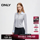 ONLY 2025秋季襯衫拼接領(lǐng)口設計翻領(lǐng)長(cháng)袖正肩T恤女|125302020