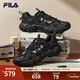 FILA斐樂(lè )男鞋運動(dòng)鞋復古貓爪6老爹鞋2025秋季新款厚底休閑鞋輕便跑鞋 黑-BK 41