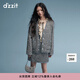 DZZIT地素粗花呢半裙春秋小香風(fēng)黑白格紋包裙計感小眾女 黑色 S