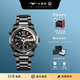 古尊全自動(dòng)機械手表男款蛟龍系列200米防水潛水表游泳運動(dòng)計時(shí)夜光 【黑武士-黑鋼表帶】贈硅膠帶GN.16020M.BB