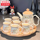 喜佰盛輕奢茶具套裝家用2025新款陶瓷泡茶壺茶杯新婚喬遷禮物實(shí)用高檔 禮盒裝1壺6杯帶托盤(pán)可旋轉【1914】