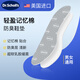 爽?。―rScholl）美國進(jìn)口輕盈記憶棉防臭鞋墊除臭吸汗透氣不悶腳超軟彈乳膠鞋墊男