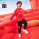 耐克馬年限定脫韁系列新年幼童套頭連帽衫春新款男童NIKE IU5332 657大學(xué)紅 130 L