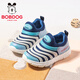 巴布豆（BOBDOG）童鞋春季跑步鞋兒童運動(dòng)鞋男童毛毛蟲(chóng)鞋102561074鈴藍青/藏青藍29