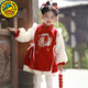 G.DUCK HELLO拜年服女童2025新款紅色唐裝漢服冬季過(guò)年喜慶服冬裝兒童新年衣服 吉祥如意款【送頭花】 90