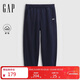 蓋璞男裝2025秋季新款膠印LOGO松緊腰寬松抓絨衛褲束腳褲786421