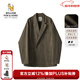 William fox&sons威廉?？怂狗瞒淦そq小西服男輕商務(wù)復古寬松易打理便西休閑西裝男 咖色(雙排扣） 2XL /54