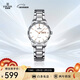 依波（EBOHR）手表女大師系列鎢鋼圈時(shí)尚石英鋼帶防水節日禮物新年跨年56330328