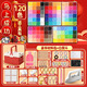 拼豆豆手工diy全套裝2.6mm融合小豆 120色*500粒/色+折疊箱+白熨斗+豪華工具包+送6000粒黑白豆