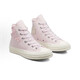 匡威（Converse）1970S粉色小櫻花刺繡女高幫百搭帆布鞋 粉紅色高幫 35