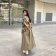 GARNUO卡其色風(fēng)衣外套女中長(cháng)款2026春秋新款小個(gè)子高級感英倫風(fēng)休閑大衣 卡其色 M 【111-130斤】