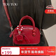 toutou紅色結婚新娘包蘋(píng)果波士頓保齡球包單肩包本命年生日新年馬年禮物