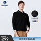 Navigare意大利小帆船純棉長(cháng)袖POLO衫男秋季可機洗打底衫簡(jiǎn)約彈力長(cháng)T恤衫 黑 L /50