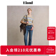 ELAND【萊卡面料】衣戀牛仔褲顯瘦小直筒九分褲2025夏季新款 牛仔色(55)Indigo M /165