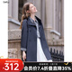 百圖betu女裝2025秋季新款風(fēng)衣立領(lǐng)仿單寧寬松文藝風(fēng)外套女2508T96 深牛仔藍 XS