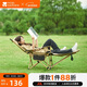 牧高笛（MOBIGARDEN）樂(lè )享躺椅 戶(hù)外露營(yíng)午休陪護折疊床帶頭枕折疊椅三擋坐躺可調節