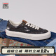 VISION STREET WEAR官方FLAT TOP丹寧系列低幫水洗磨破帆布鞋街頭男女滑板鞋平底 黑牛仔 40.5