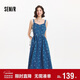 森馬（Semir）牛仔連衣裙女甜酷時(shí)尚個(gè)性2025夏元氣滿(mǎn)印背帶裙俏皮109325114025