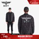 BOY LONDON【太空少年】秋冬男女款棒球領(lǐng)外套黑色老鷹棉服N29007 黑色 M