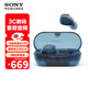 索尼（SONY）WF-C710N 全無(wú)線(xiàn)主動(dòng)降噪立體聲藍牙耳機 整日舒適佩戴 長(cháng)續航 學(xué)習 工作 通勤 冰透藍