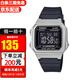 卡西歐YOUTH系列男女經(jīng)典小方塊學(xué)生電子表時(shí)尚潮流運動(dòng)防水表生日禮物 W-217HM-7B