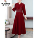 啄木鳥(niǎo)（TUCANO）喜婆婆婚宴裝旗袍連衣裙女2026春秋高貴洋氣結婚紅色氣質(zhì) 酒紅色 2XL 【115-125斤】