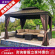 紫葉（ziye）戶(hù)外涼亭別墅庭院簡(jiǎn)易樓頂遮陽(yáng)棚歐式花園雨棚帳篷亭子鋁合金涼亭