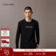 Calvin KleinJeans25秋季新款男士休閑通勤ck字母印花圓領(lǐng)打底衫長(cháng)袖T恤上衣