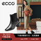 愛(ài)步（ECCO）女靴 時(shí)尚簡(jiǎn)約百搭切爾西靴粗跟中筒靴子女 型塑290993 黑色29099301001 37