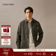 Calvin KleinJeans【帥克衫】春秋男士美式復古ck寬松純棉燈芯絨襯衫外套 PFV-泥棕 M